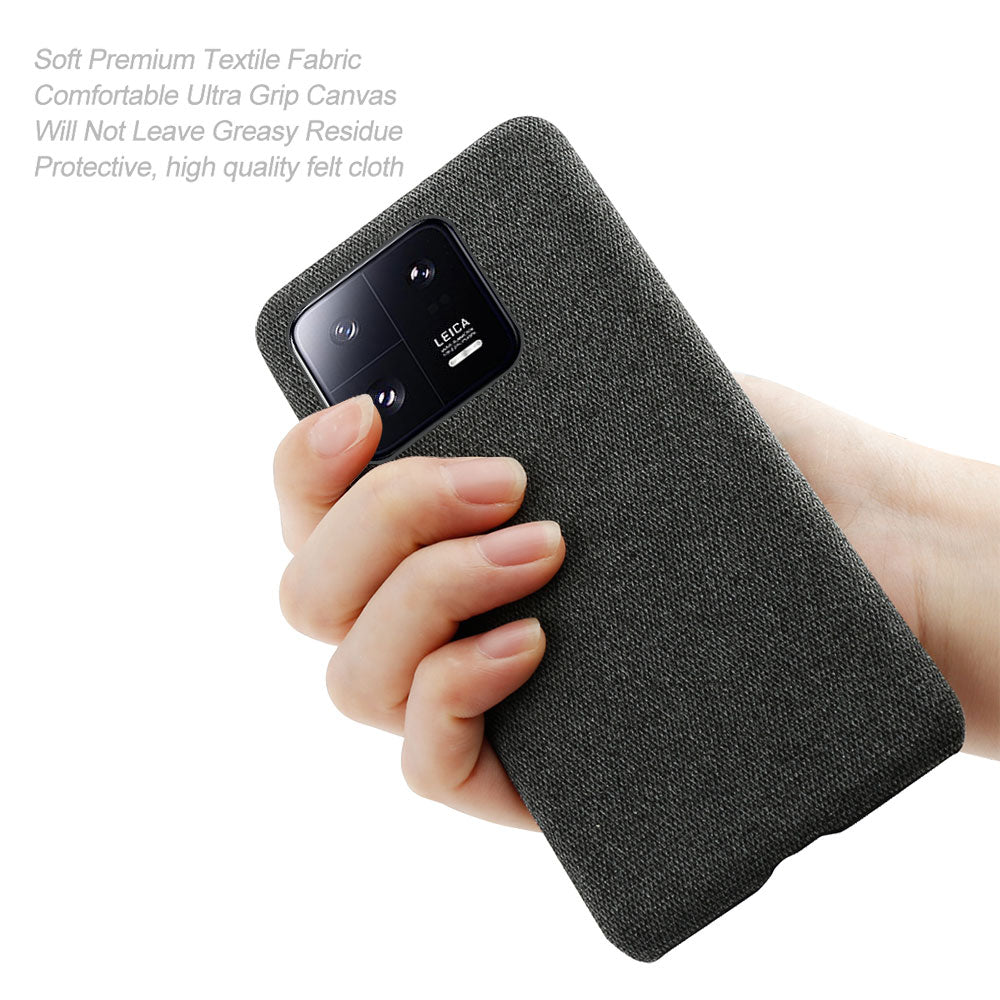 Shockproof Phone Case For Xiaomi 13 Pro 5G Solid Color Hard PC Cloth Texture Mobile Phone Cover Shockproof Phone Case For Xiaomi 13 Pro 5G Solid Color Hard PC Cloth Texture Mobile Phone Cover